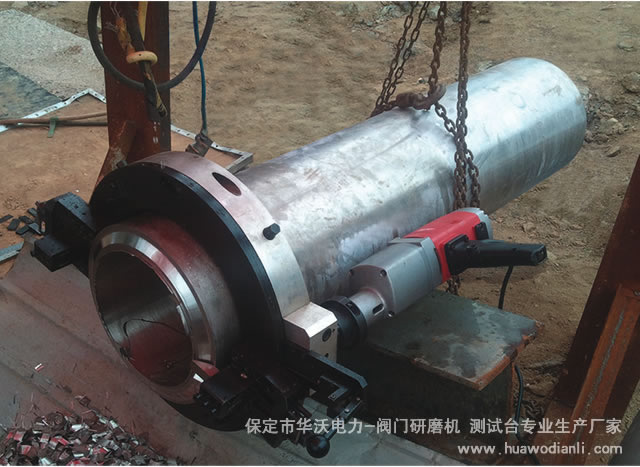 PG系列坡口切割一体机-切割坡口机正在施工